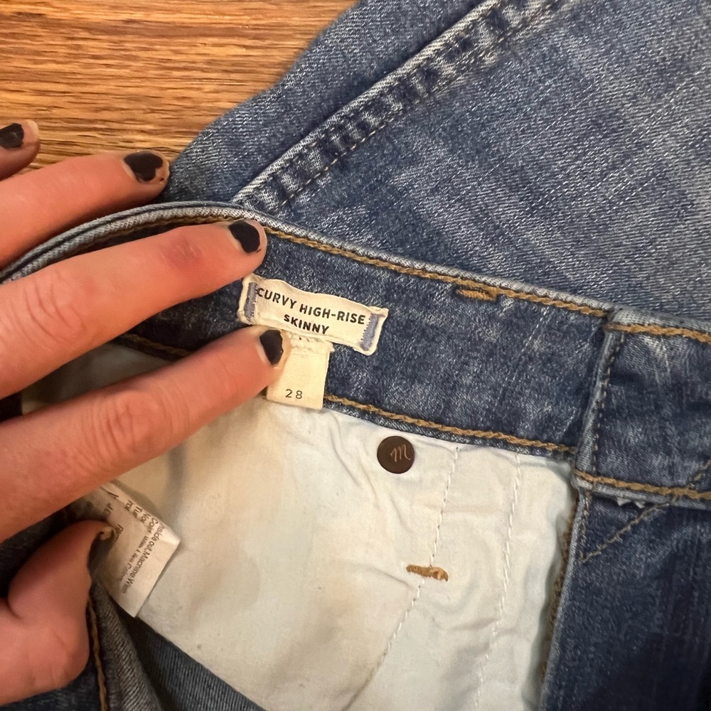 Madewell Curvy High Rise Skinny Denim Jeans